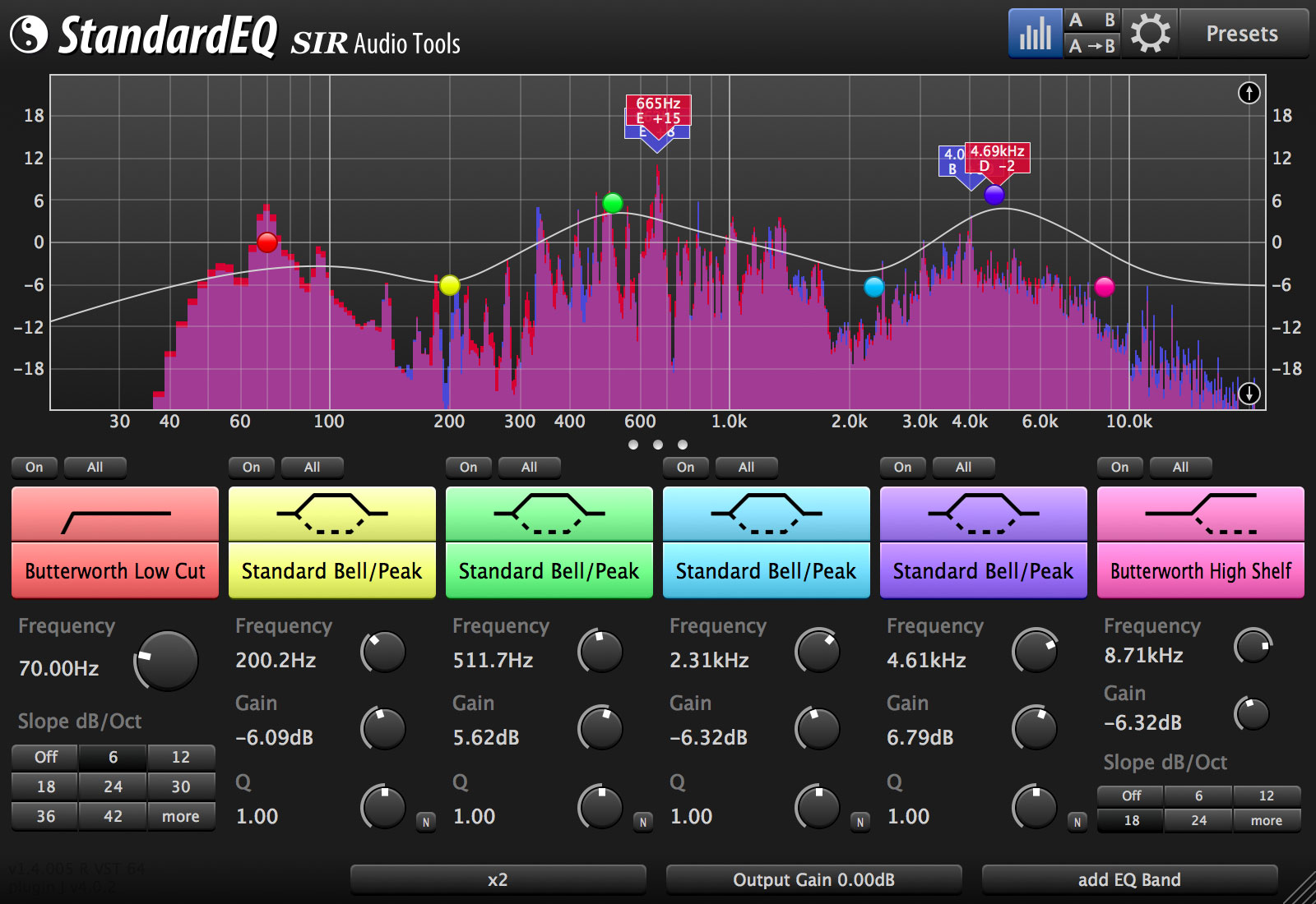 StandardEQ screenshot 2