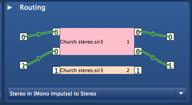 Stereo with mono Impulse